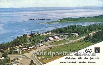 Motel Auberge De La Pointe, Riviere Du Loup Quebec Canada 1984 