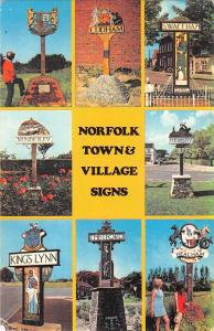 uk6644 norfolk town and village sings  uk