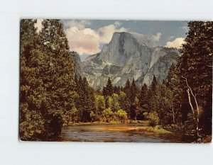 Postcard Half Dome and the Merced River Yosemite National Park California USA