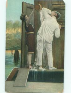 Divided-Back ROMANTIC COUPLE Great Postcard AA7573