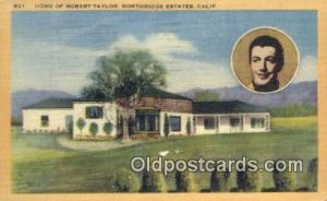 Robert Taylor, Northridge Estates, CA Movie Star Actor / Actress 1941 light w...