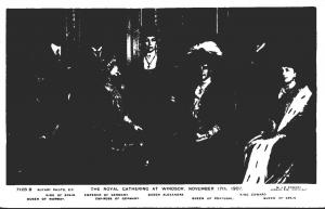 England The Royal Gathering At Windsor 17 November 1907 Real Photo