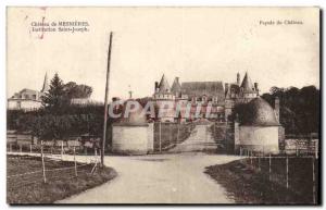 Postcard Old Mesnieres Chateau of Saint Joseph Instiution Facade of chaetau
