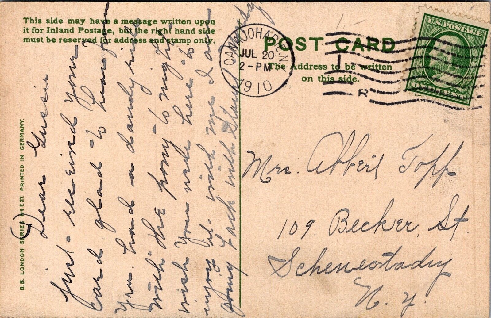 Vtg By Land Or Sea I Pray Remember Me Me Nots Song Lyrics 1910s