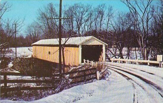 Ohio Rock Creek Ashtabula County Riverdale Covered Bridge