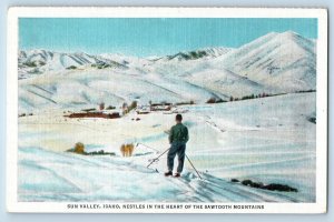 Sun Valley Idaho ID Postcard Nestles In The Heart Of The Sawtooth Mountains