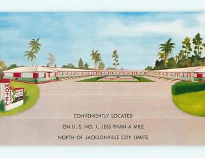 Unused Pre-1980 TEXAN MOTEL Jacksonville Florida FL u1476