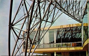 Geodesic Dome Metals Park Ohio Headquarters Building Chrome Cancel WOB Postcard 