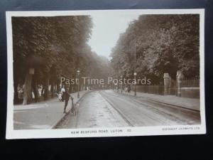 Bedfordshire LUTON New Bedford Road - Old RP Postcard by Lilywhite 32