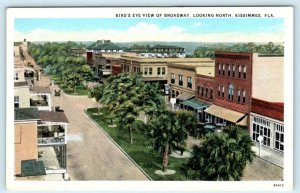 KISSIMMEE, Florida FL ~ Street Scene BROADWAY looking North c1920s Postcard