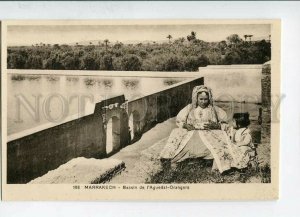 3144649 Morocco MARRAKECH bassin de l'Aguedal-Orangers Vintage
