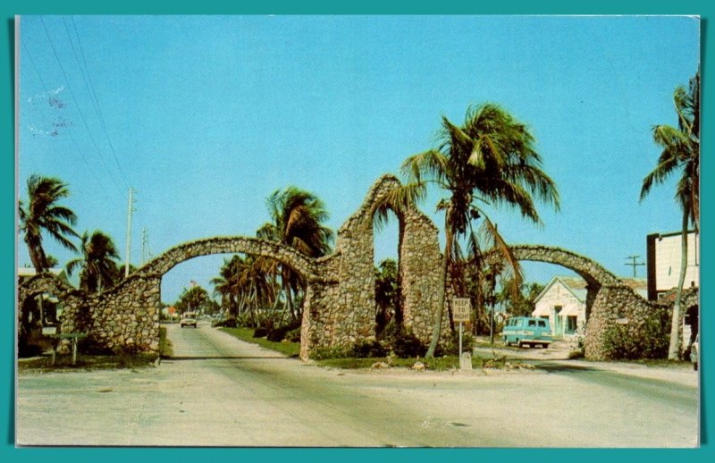 Florida, Fort Myers Beach - Rustic Stone Archway - [FL-805]