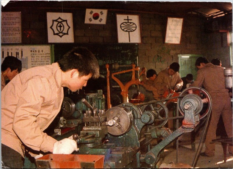 Trainees Yo Kwang Vocational School South Korea Postcard World Vision Sponsor