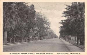 Bakersfield California residence section 19th Street West antique pc ZA440665