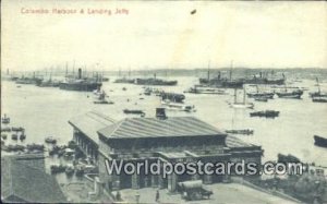 Colombo Harbour Landing Jetty Sri Lanka Postcard