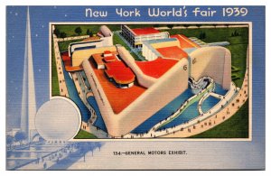 1939 General Motor's Exhibit, New York's World Fair, New York City, NY Postcard