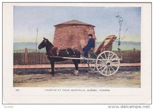 Bi-Fold, Horse Carriage, Caleche Et Tour Martello, QUEBEC, Canada, 10-20's