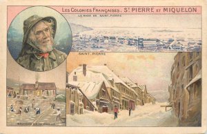 Saint Pierre et Miquelon Chocolats & The de la Cie Coloniale chromo postcard