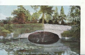Hertfordshire Postcard - The Bridge - Aldenham House - Ref 21125A