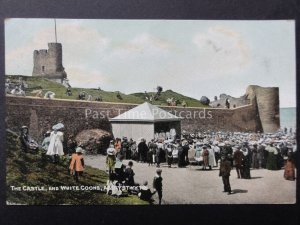 Ceredigion: Aberystwyth THE CASTLE & WHITE COONS (MINSTRALS) c1907 by ETW Dennis