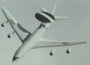 E-3A Sentry Awacs Aircraft WW2 Military Plane Postcard