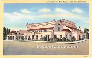 Auditorium & Fire House - Santa Cruz, California CA  