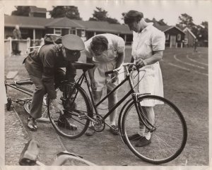 ATS Military Police Bicycle Bike Sports Day 1940 War Press 10x8 Photo