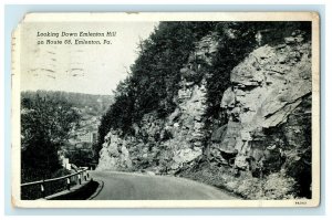  1909 Looking Down Hill On Route 68 Emlenton Pennsylvania PA Antique Postcard  