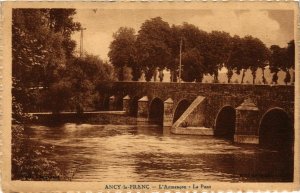 CPA Ancy-le-Franc - L'Armancon - Le Pont FRANCE (960626)