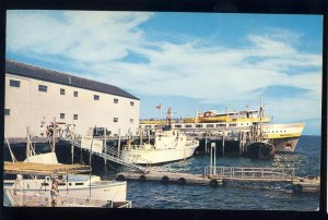 Provincetown, Mass/MA Postcard, Boston Belle Ship At Dock