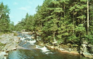 Postcard Lower Falls Ammonoosuc Bretton Woods And Twin Mountain New Hampshire NH 