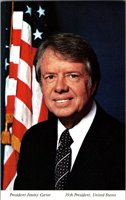 President Jimmy Carter White House Washington DC 1977 Postcard KE5