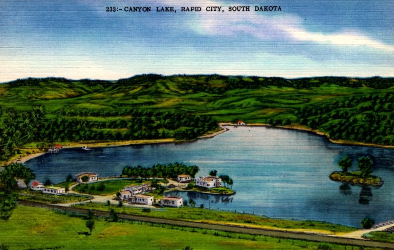 Rapid City, South Dakota - A view of Canyon Lake - in the 1940s