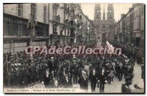 Postcard Old Orleans Fete De Jeanne D'Arc in 1907 and deputies snateurs