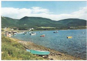 Fishing Village, Bay St Lawrence, Cape Breton, Nova Scotia, Chrome Postcard