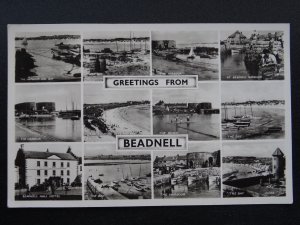 Northumberland BEADNELL 12 Image Multiview c1950s RP Postcard by W.R. Tarbit