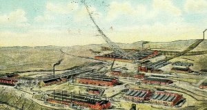 Postcard Early View of Washoe Copper Smelter in Anaconda, Montana.       R2