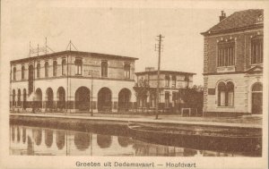 Netherlands Groeten uit Dedemsvaart Hoofdvaart Vintage Postcard 07.57