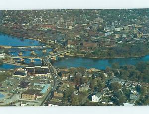 Unused Pre-1980 AERIAL VIEW Zanesville Ohio OH A4195