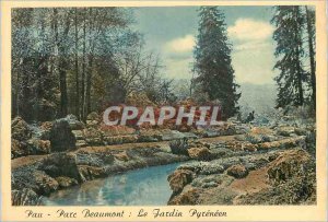 Postcard Modern Pau Parc Beaumont Garden Pyreneen