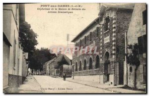 Old Postcard Cinema Pont aux Dames Orphanage of the retirement home of dramat...