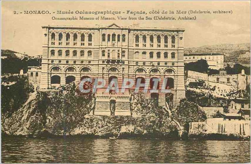 Old Postcard MONACO. - Mus�e Oc�anographique - c�t� Fa�ade of My