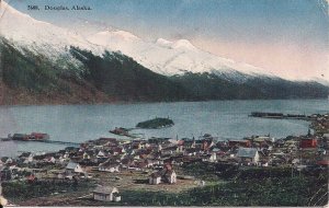 Douglas AK Harbor & Mountain View 1915, Alaska Mining Town, Treadwell Gold Mines