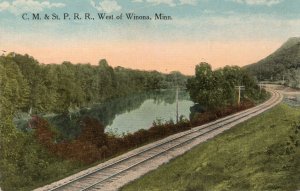 17079 Chicago Milwaukee & St. Paul Railroad, West of Winona, Minnesota