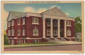 First Baptist Church, RUTHERFORDTON, North Carolina, 30-40´s