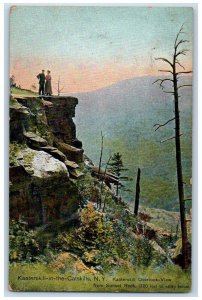 c1910 Overlook- View Sunset Rock Kaaterskill Catskills New York Vintage Postcard