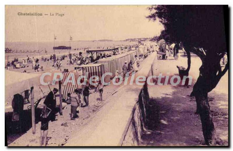 Old Postcard Chatelaillon La Plage