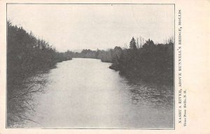 Hollis New Hampshire Nashua River Above Runnell's Bridge Postcard AA43302