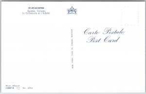 VINTAGE POSTCARD THE CATHEDRAL AT ST. HYACINTHE QUEBEC CANADA 1960s