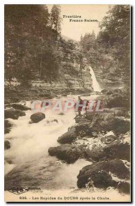 Old Postcard Frontiere Franco-Swiss Doubs The Rapids after the Fall